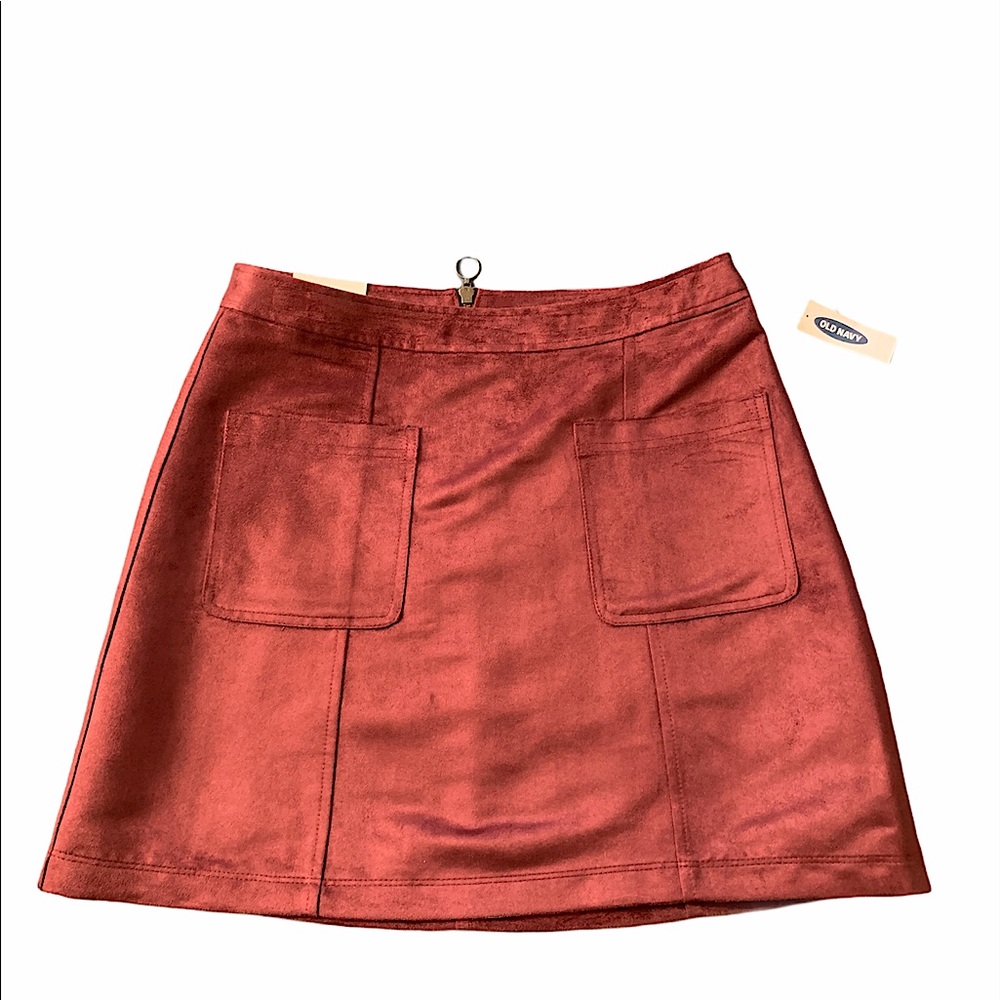 NWT Old Navy suede skirt